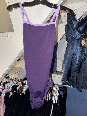 Purple Leotard with Lilac Trim. Kids